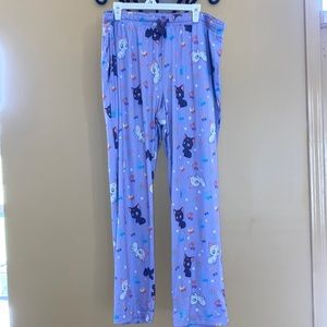 Sailor moon print pajama bottoms